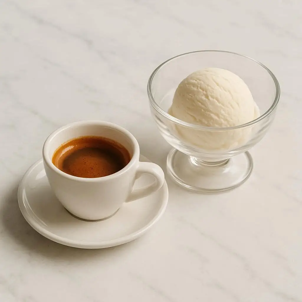 Affogato al caffe